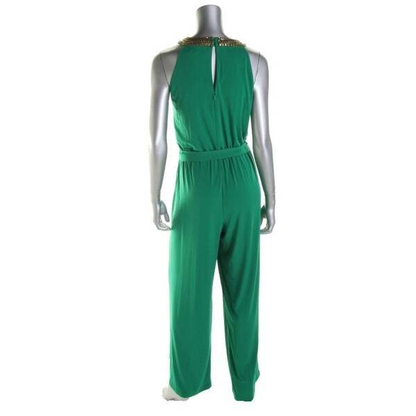 vince camuto green jumpsuit