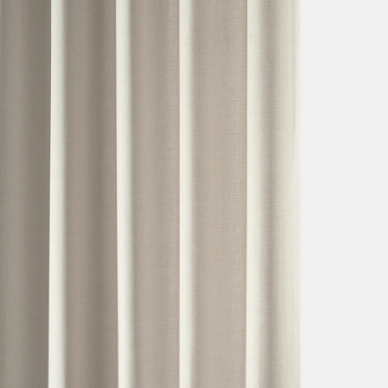 Exclusive Fabrics Italian Faux Linen Room Darkening Curtains (1 Panel) - Sophisticated Drapery for Versatile Décor