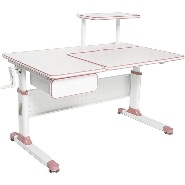 ApexDesk Little Soleil Kid's Height Adjustable Desk w/ Shelf