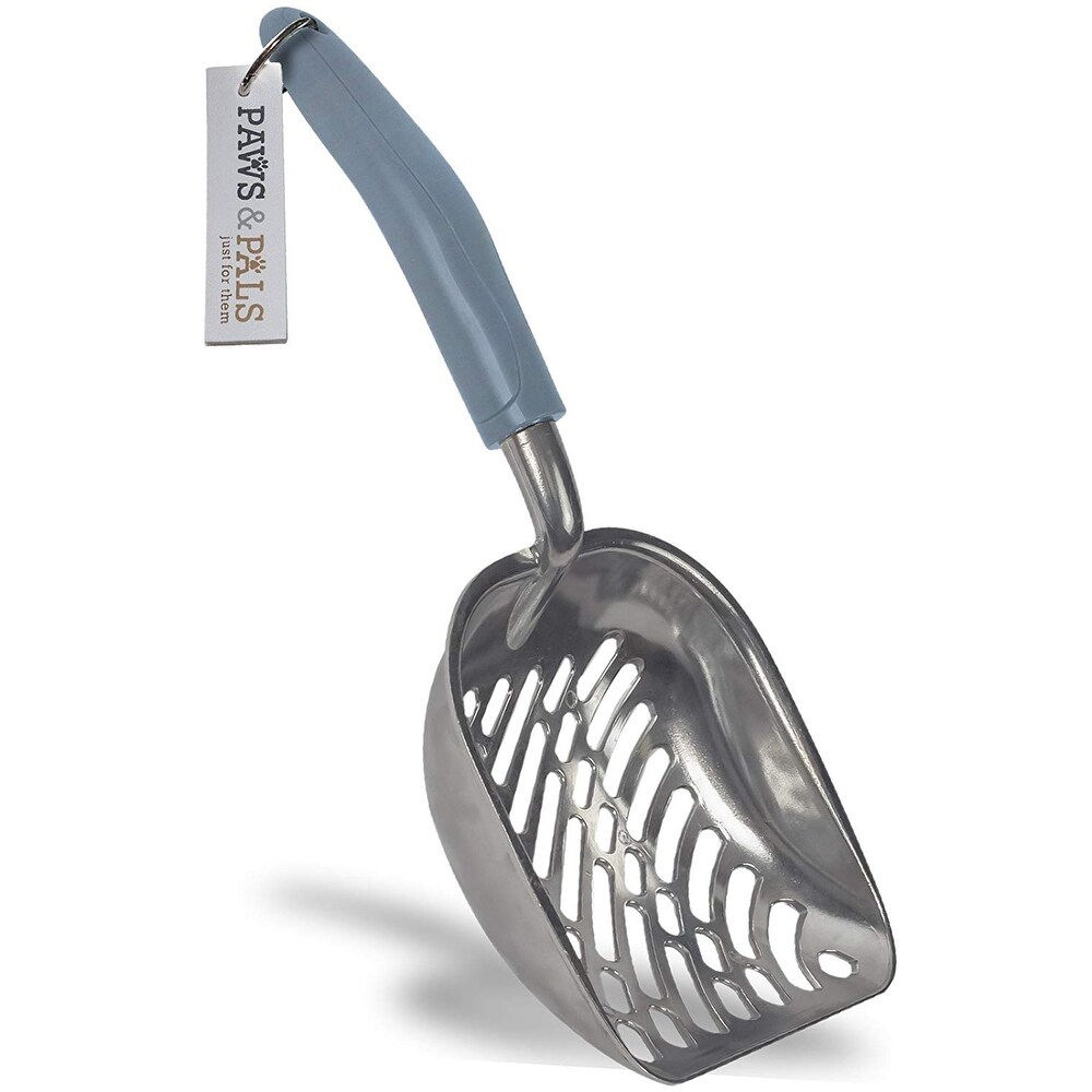 Shop Paws Pals Ptls 01 Bl Non Stick Metal Cat Litter Scooper