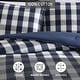 preview thumbnail 6 of 6, Eddie Bauer Lakehouse Plaid Blue Cotton Duvet Cover Set
