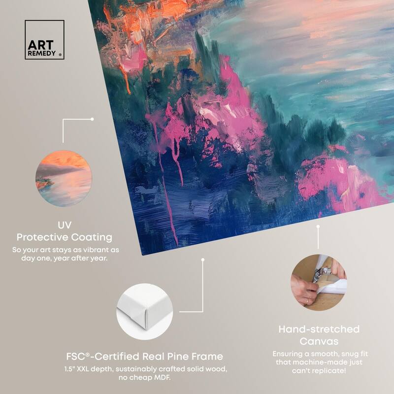 Tropical Twilight III Canvas by Art Remedy, Gallery Wrapped