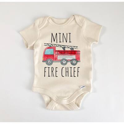 Firefighter Fireman - Baby Boy Girl Clothes Infant Bodysuit Funny Cute Newborn