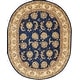 preview thumbnail 83 of 87, Nourison Hand-tufted Area Rug 7'6" x 9'6" Oval - Navy - Rectangle