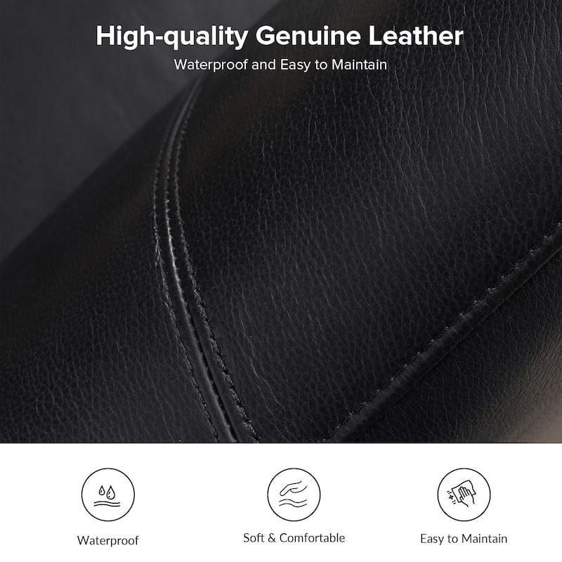 Franco Traditional Genuine Leather Sofa Set of 2 by HULALA HOME