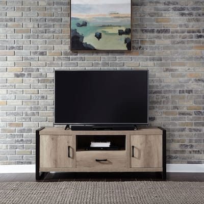 Sun Valley Sandstone 64 Inch TV Console Faux Metal