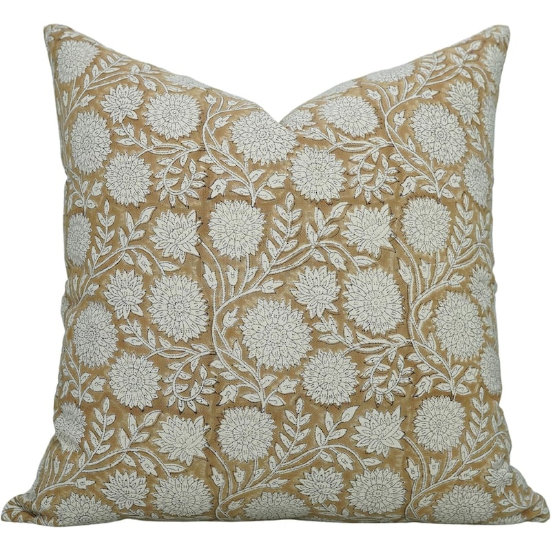 Cotton Bohemian Block print pillow Cover Rajat - Pillow Covers - 22" x 22"