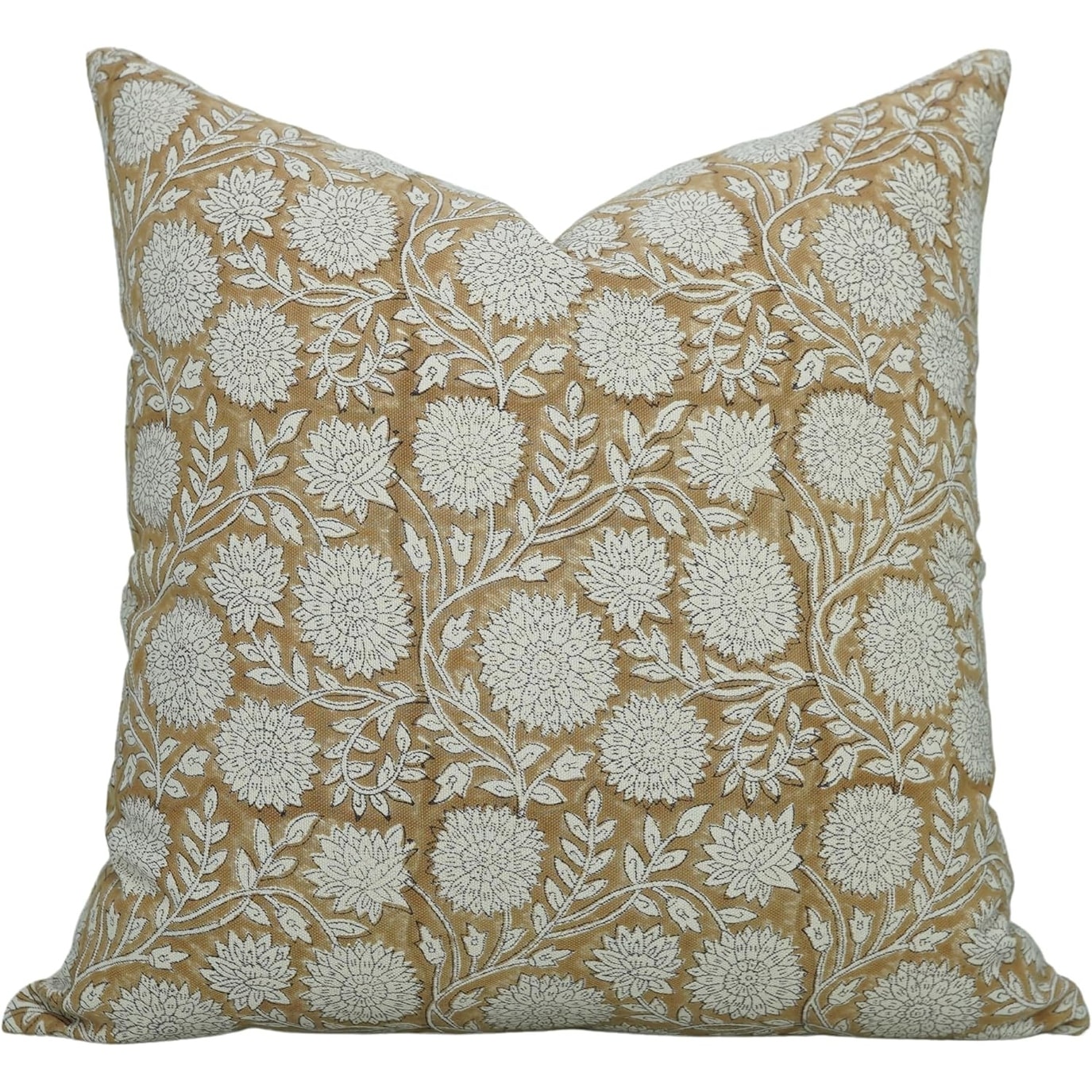 Fabdivine 100% Cotton Block Print Pillow Cover Vintage Home Accent, Rajat