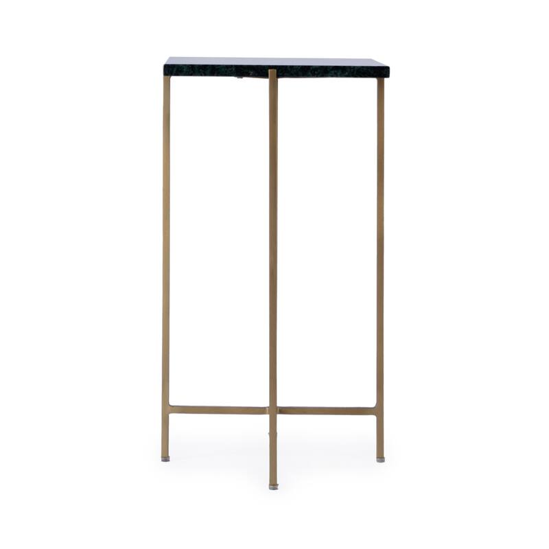 Nigella square Marble & Metal Accent Table