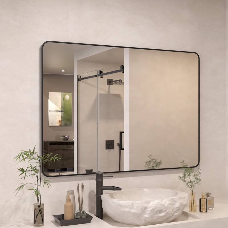 24/30/42/48/60 inch Rectangle Frameless Wall Mounted Bathroom Vanity Mirror