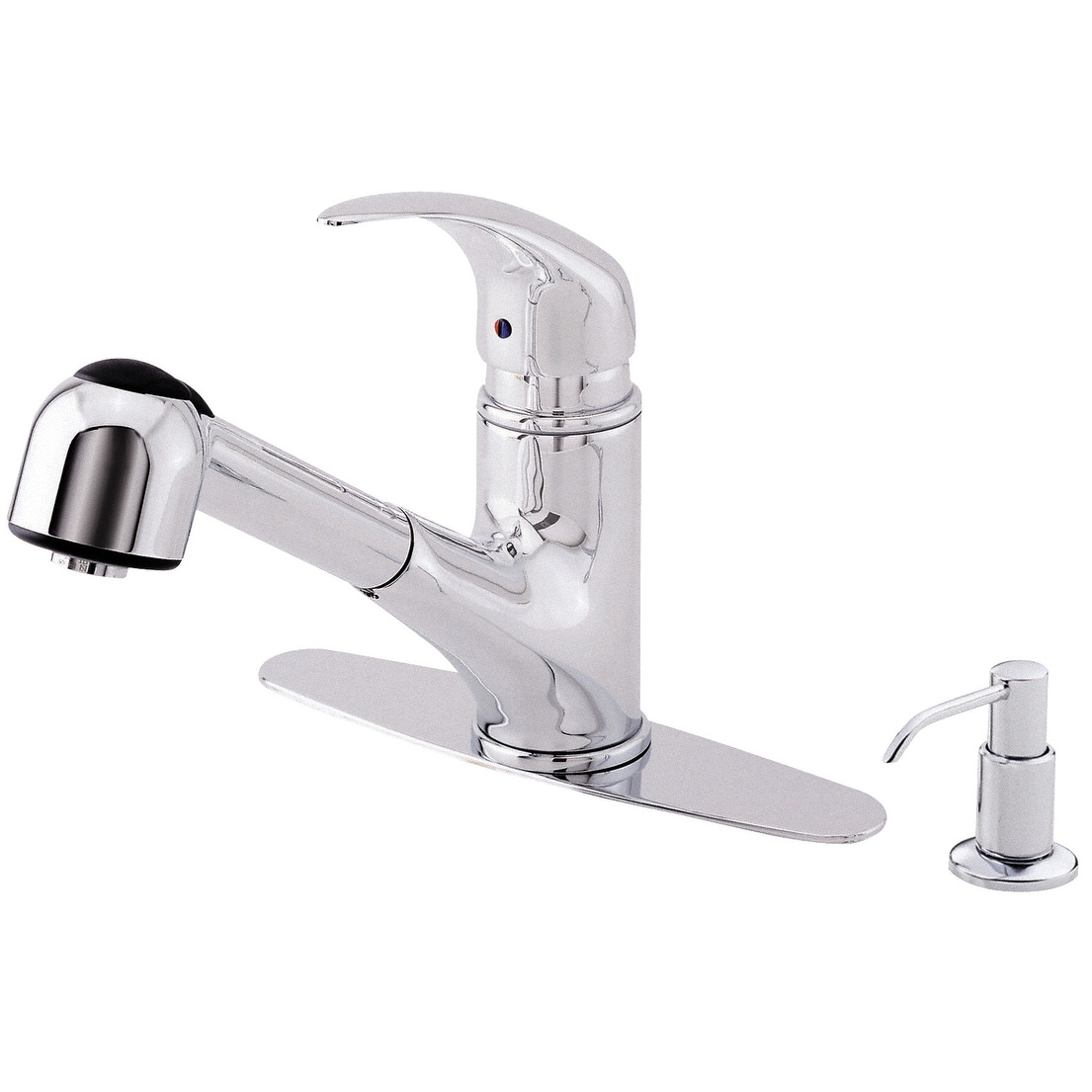 Danze D454412 Melrose Pullout Spray Kitchen Faucet - Chrome - Bed