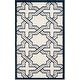 preview thumbnail 111 of 113, SAFAVIEH Amherst Naomi Modern Rug 2'6" x 4' - Ivory/Navy - Rectangle