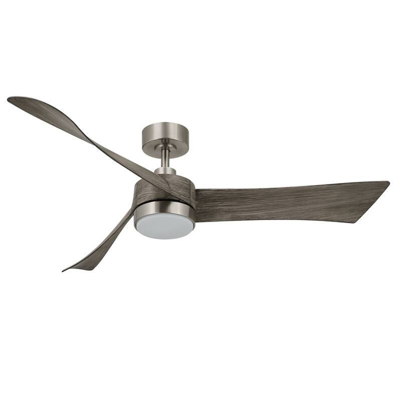 CO-Z 54" 3 -Blade Color-Changing LED Large Room Ceiling Fan With Light and Remote