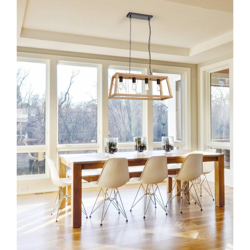 Light Society Bristol Wood Pendant Lamp