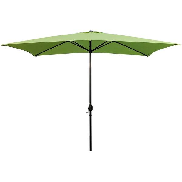 Shop Maypex 10 X 6 5 Feet Rectangular Market Umbrella Lime Green Overstock 23620790