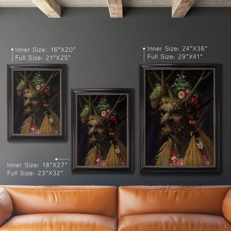 Four Seasons in One Head Premium Framed Canvas- Ready to Hang
