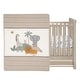 preview thumbnail 2 of 8, Lambs & Ivy Jungle Adventure Linen/Cotton 3-Piece Nursery Baby Crib Bedding Set