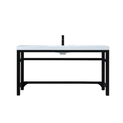 Elegant Lighting VF14560 Raya 60" Free Standing Single Basin Vanity