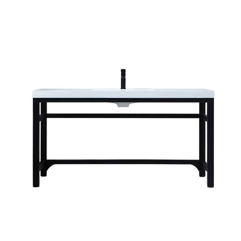 Elegant Lighting VF14560 Raya 60" Free Standing Single Basin Vanity