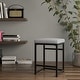 preview thumbnail 15 of 34, HomePop Open Back Metal 24" Counter Stool - 24 inches - 24 inches Light Gray Woven