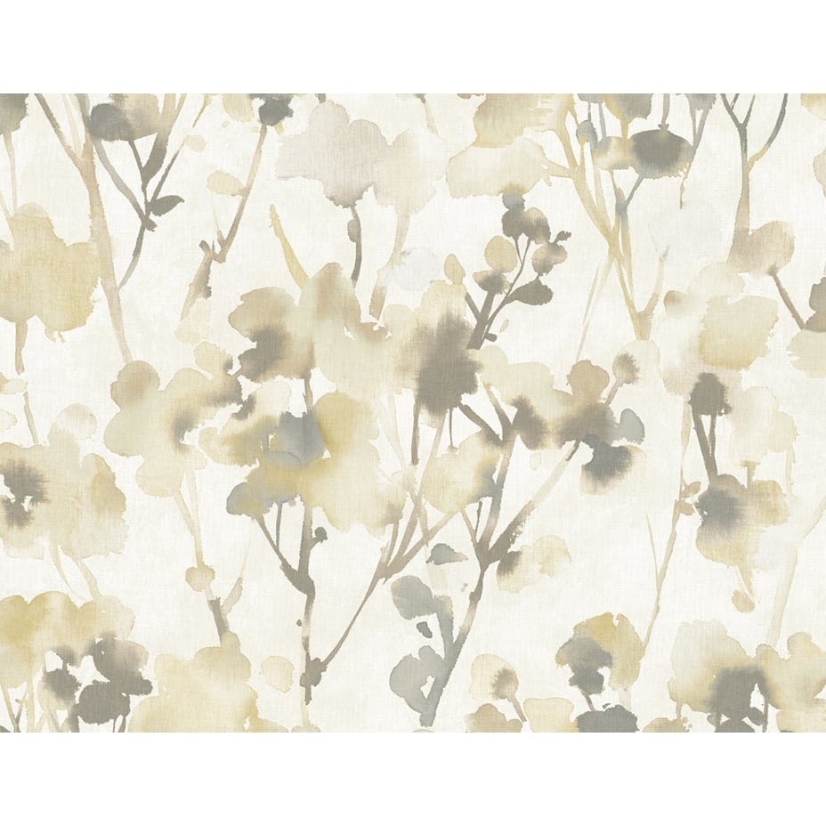 Seabrook Designs Faravel Watercolor Botanical Unpasted Wallpaper