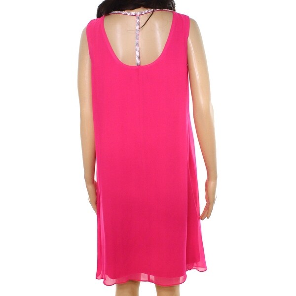 hot pink embellished dress