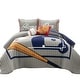 preview thumbnail 15 of 20, Lush Decor Baseball Game Reversible Oversized Kids Quilt
