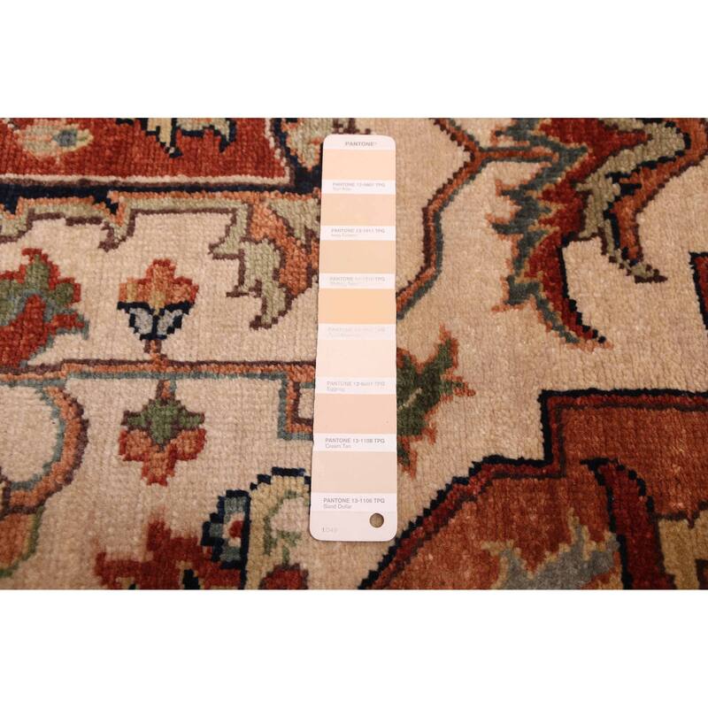 ECARPETGALLERY Hand-knotted Jules Sultane Ivory Wool Rug - 8'11 x 12'0