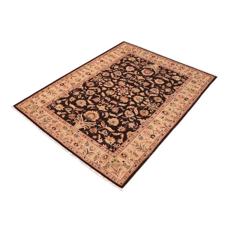 Boho Chic Ziegler Vina Brown Tan Hand-knotted Wool Rug - 6 ft. 1 in. X ...