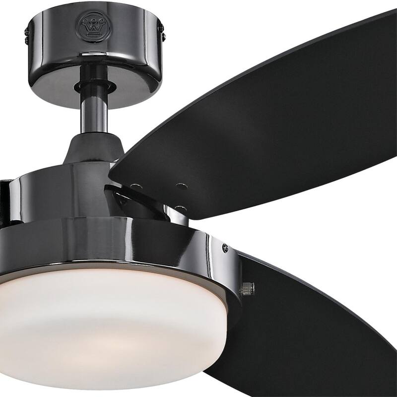Westinghouse Lighting Alloy 3-Blade Indoor Ceiling Fan with LED Light Fixture and Opal Frosted Glass