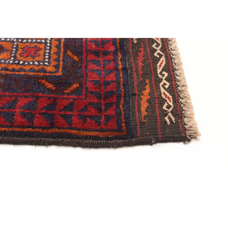 ECARPETGALLERY Hand-knotted Teimani Navy Wool Rug - 3'10 x 6'9