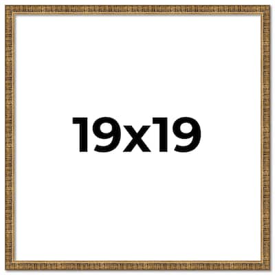 19x19 Frame Gold Kingsley Distressed Solid Wood Picture Frame Width