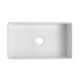 preview thumbnail 13 of 17, Premium White Fireclay Kitchen Sink for Home, Farmhouse (Grid & Strainer Included)