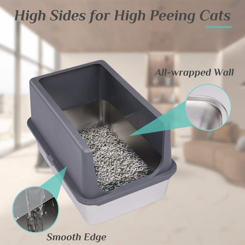Stainless Steel Cat Litter Box