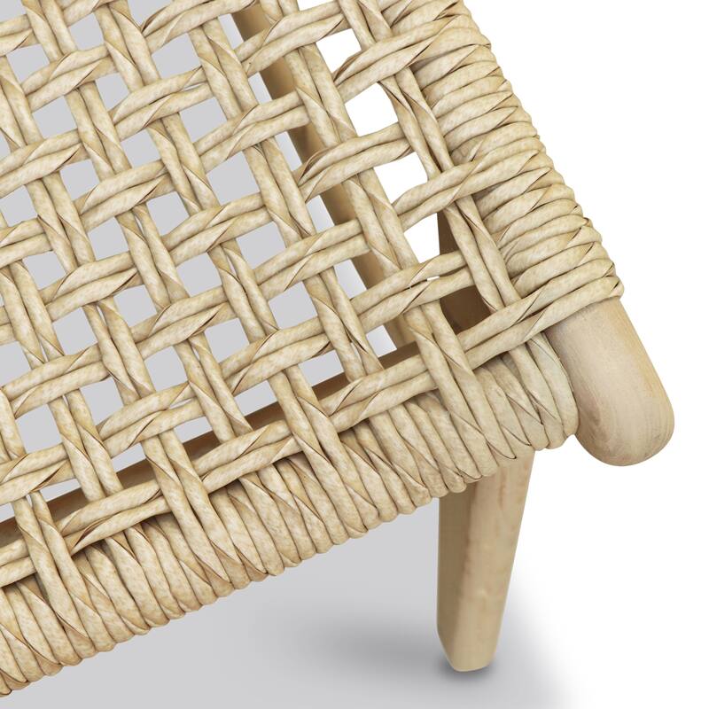 Poly & Bark Batu Indoor/Outdoor Dining Chair - Solid Wood Frame