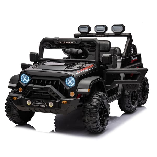 slide 2 of 54, 24V Kids Ride-On Pickup Truck with Bluetooth & Parent Control - Christmas Gift Black