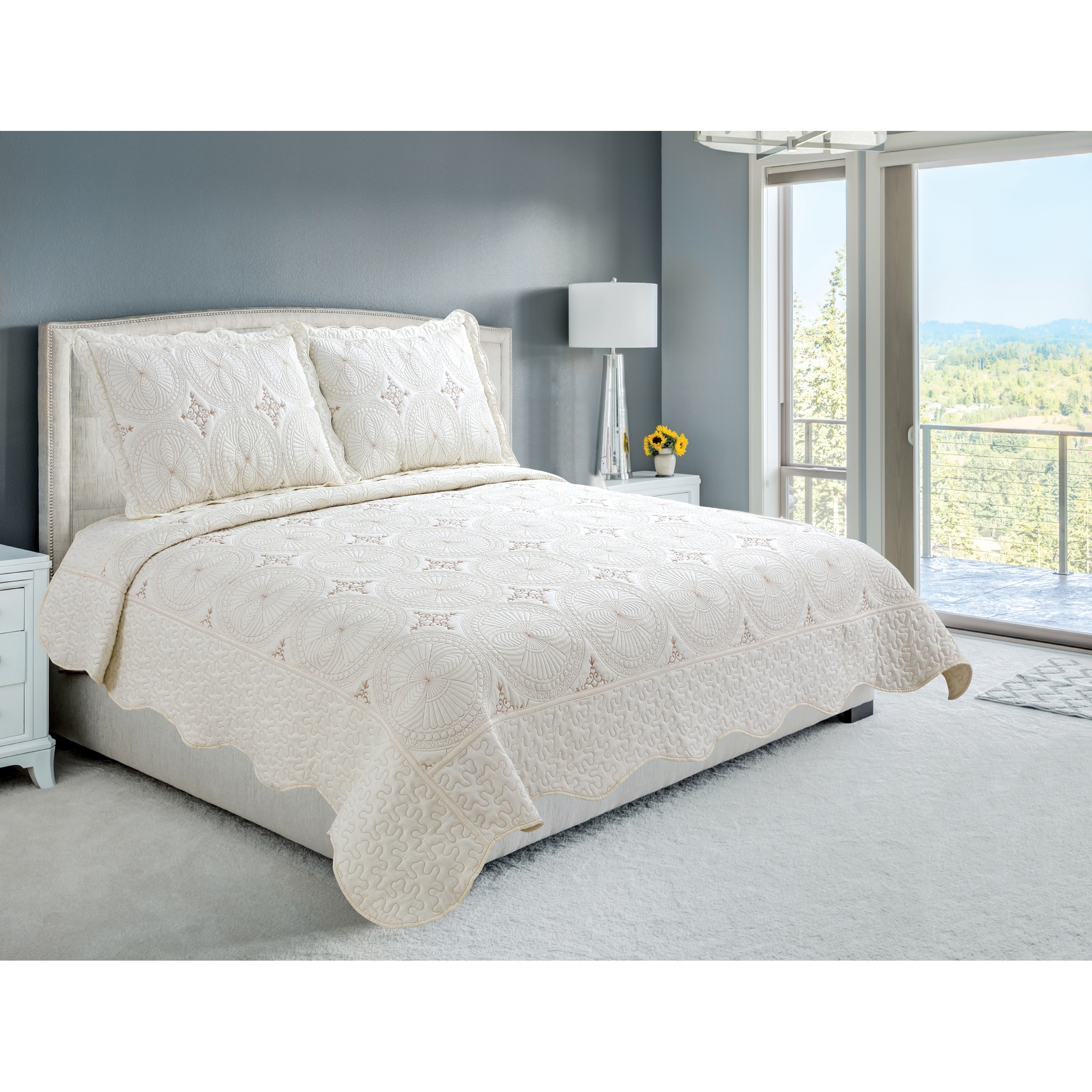 Marina patchwork best sale bed blanket