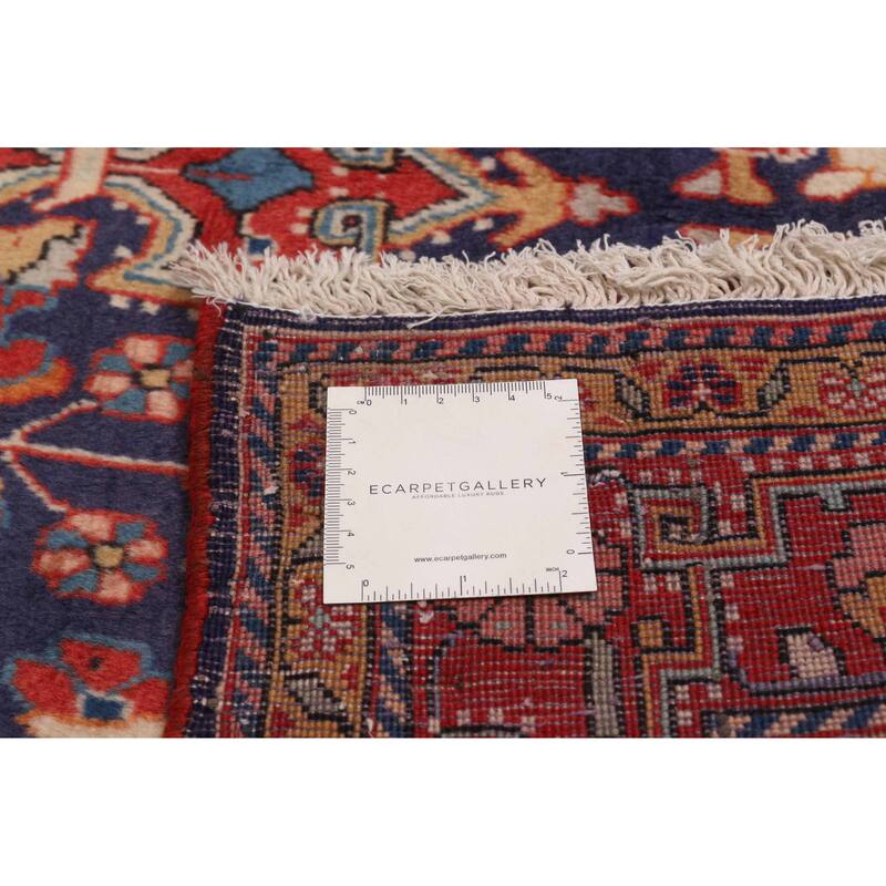 ECARPETGALLERY Hand-knotted Kayseri Vintage Navy Wool Rug - 4'2 x 7'1