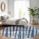 preview thumbnail 18 of 132, Premium Washable Super Soft Modern Connect Mayfield Rug Navy - 8' x 8'