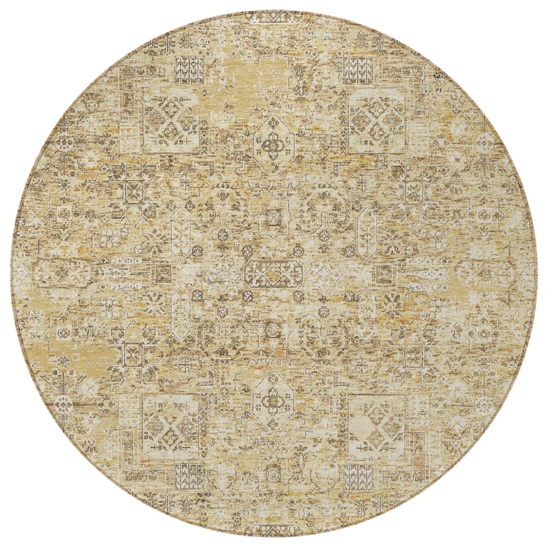 HomeRoots Floral Transitional Rectangle Outdoor Rug