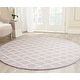 preview thumbnail 8 of 167, SAFAVIEH Handmade Cambridge Prudie Modern Moroccan Wool Rug 6' x 6' Round - Lavender/Ivory