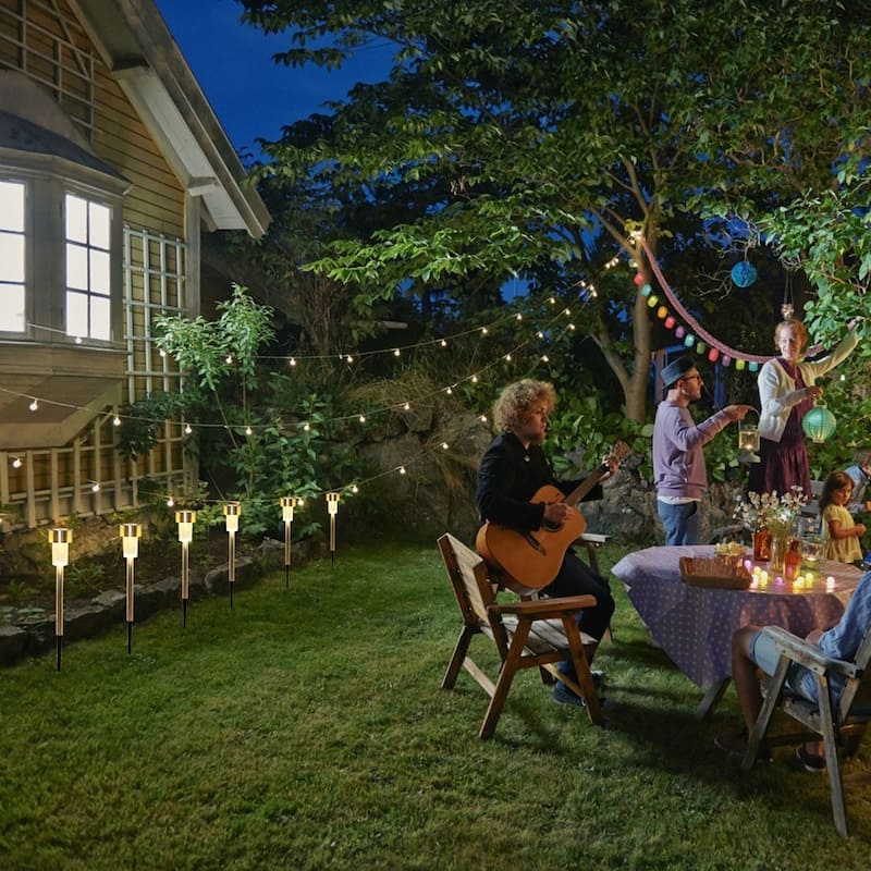 24pcs Outdoor High Brightness Solar Power LED Lawn Lamps