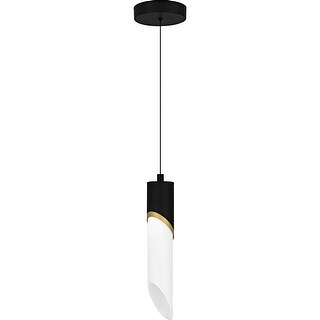 Alys 1-Light Integrated LED Matte Black Mini Pendant