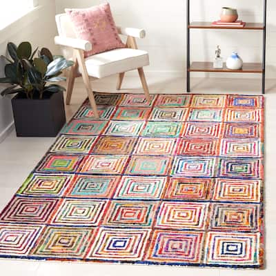 SAFAVIEH Handmade Nantucket Vangelija Contemporary Cotton Rug