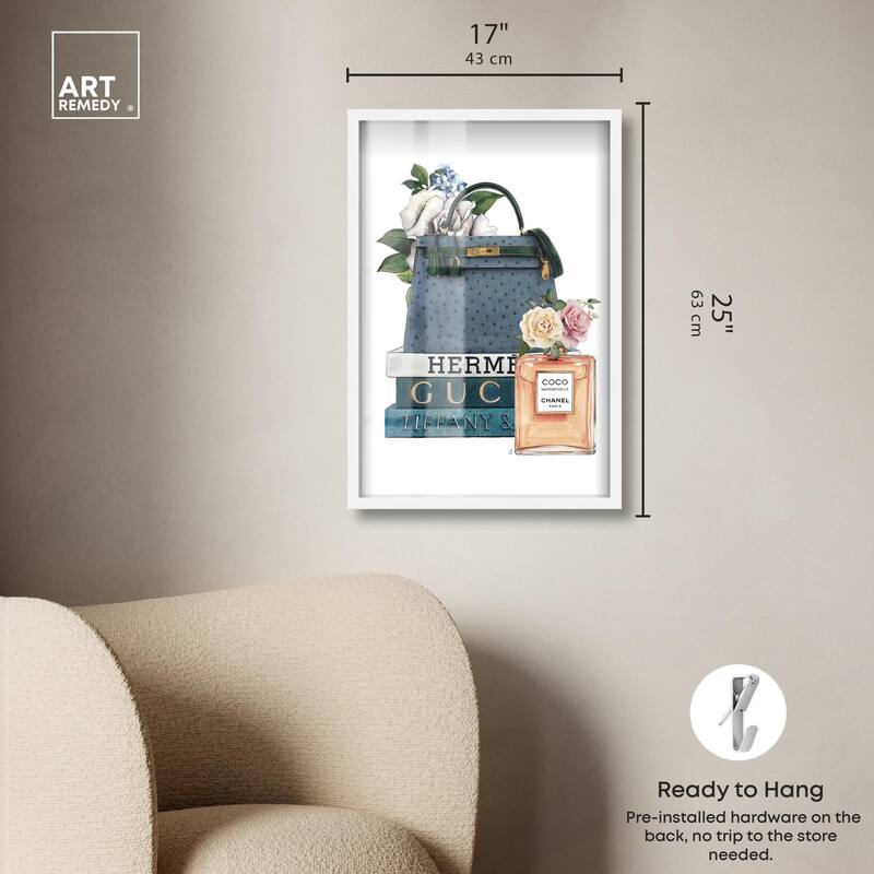 Books and Coco Orange Shadowbox by Art Remedy
