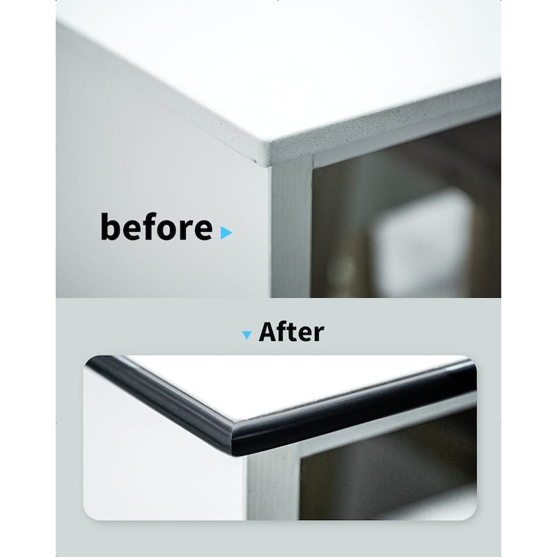 Art3d 10 Ft Peel and Stick Trim for Backsplash Tile Edge, Self-Adhesive Liner for Corner Decor in Stainless Steel