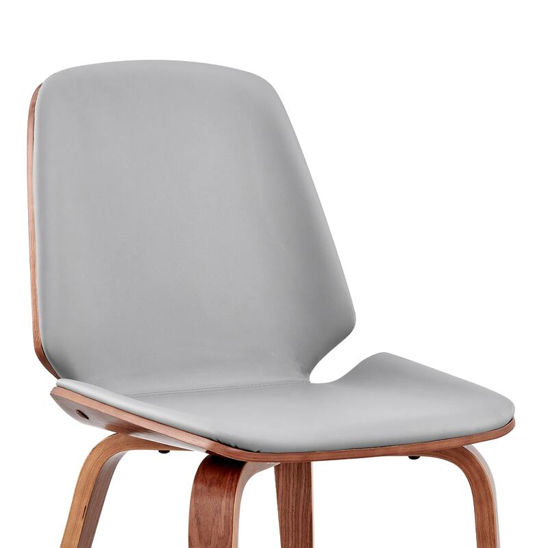Brinley Walnut or Black Wood Upholstered Dining Chair