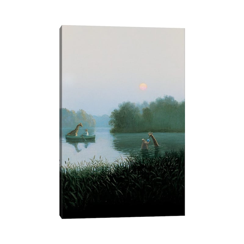 iCanvas "The Giraffe Kopie" by Michael Sowa Canvas Print