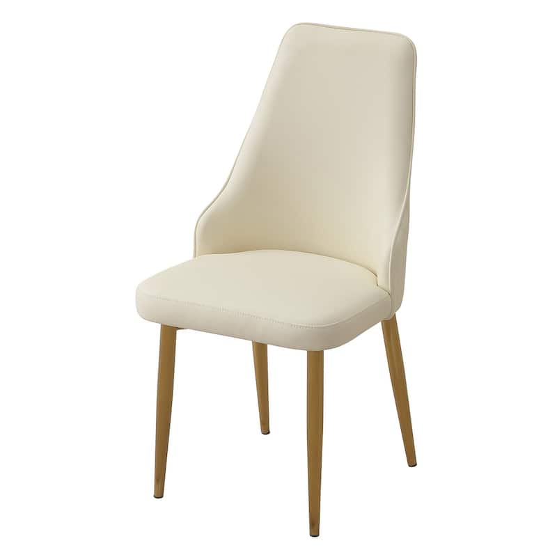 Dining Chair with PU Leather metal legs (Set of 2)