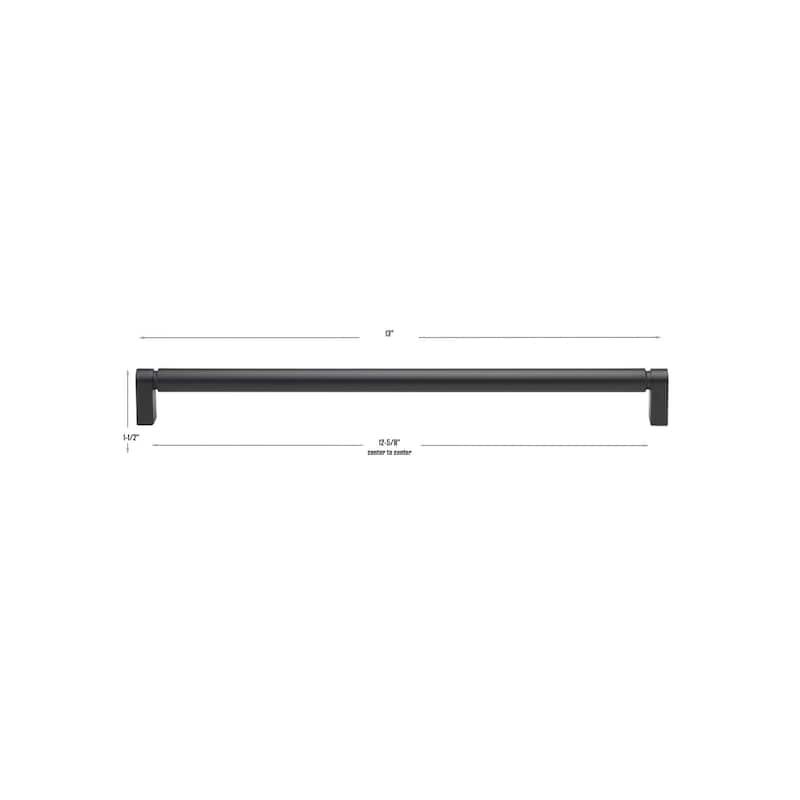 GlideRite 12-5/8 Inch 320mm Center to Center Solid Smooth Cabinet Bar Pull - 4787-320